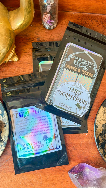 Tarot scratch cards