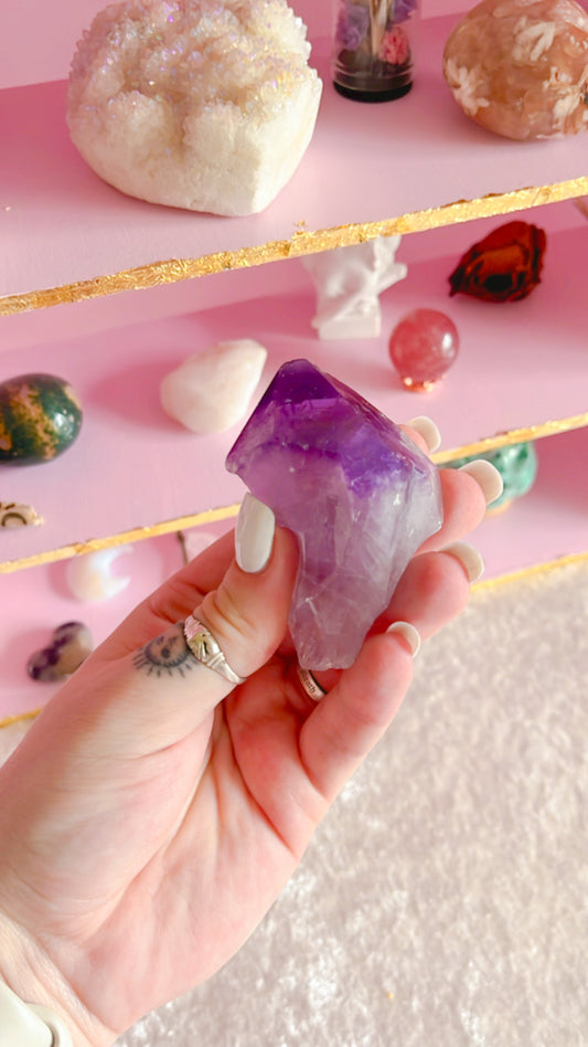 Raw Amethyst Point with Root