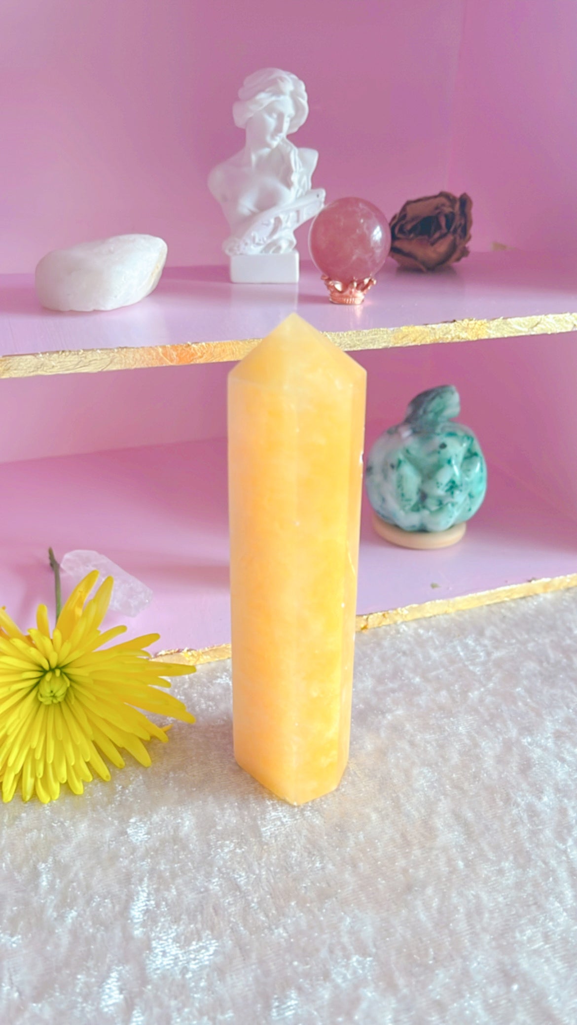 Orange Calcite Tower